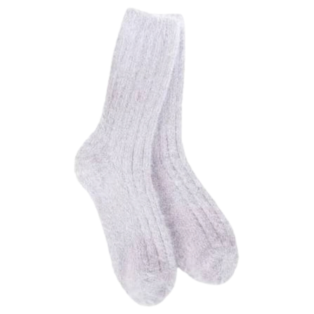 white fuzzy socks